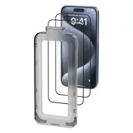 VENTION Edzett üveg + applikátor iPhone 15 Pro