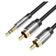 VENTION RCA Jack transformator Crno 1m BCFBF