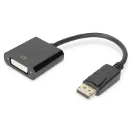 DIGITUS DisplayPort 1.2/1.2a DVI-I Átalakító Fekete 15cm AK-340401-001-S