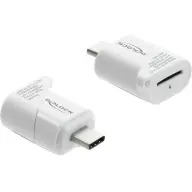 DELOCK USB-C mini kártyaolvasó Micro SD kártyákhoz fehér 91427