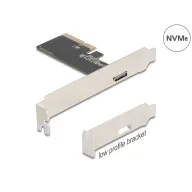 DELOCK PCI Express x4 kártya - 1 x külső OCuLink SFF-8612 alacsony profilú DL90965