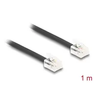 DELOCK RJ-11 Connector Black 1m 88301