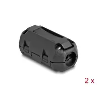DELOCK Ferrit mag / ferrit gyűrű kábel körbevételére 7 mm 2 db. fekete