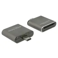 DELOCK USB Type-C csatlakozóval ellátott SDHC / SDXC UHS-II / MMC egy nyílású kártyaolvasó