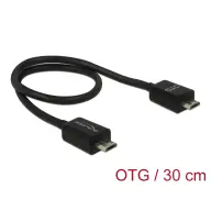 DELOCK Micro USB Charging/Data Cable Black 30cm 83570