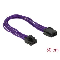 DELOCK PCI Express 8 pin Hosszabbító Lila 30cm 83702