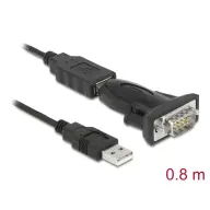 DELOCK USB Soros Átalakító Fekete 80cm 61425