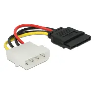 DELOCK SATA PSU Molex Converter Red 6cm 60112