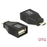DELOCK Micro USB Charger/data cable Black 4cm 65549