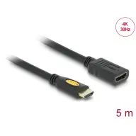 DELOCK HDMI Hosszabbító Fekete 5m 83082