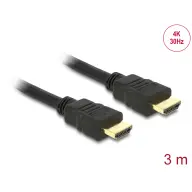 DELOCK HDMI Összekötő Fekete 3m 84408