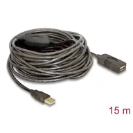 DELOCK USB Hosszabbító Szürke 15m 82689