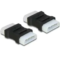 DELOCK Molex + 4pin Toldó Fekete 5cm 65044