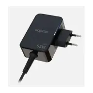 APPROX Hálózati töltő USB-C 1.8m kábel 65W fekete APPA65GAN