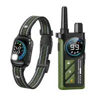 ROJECO PD511 Elektromos ugatás elleni kiképző nyakörv 1000m fekete-zöld RXGQZFYTY-21A21