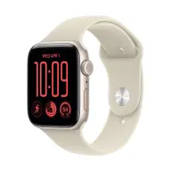 APPLE Watch SE3 v2 GPS + Cellular 44mm csillagfény alumínium tok homok sportszíj S/M mjll4mp/a