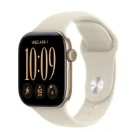APPLE Watch Series 12 GPS + Cellular 42mm világosarany alumínium tok homok sportszíj M/L mjg34mp/a
