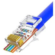 NESTRON UTP RJ45 dugó Cat5e átfűzhető 10 db NPN-RJ45-1C5PTU-PC10