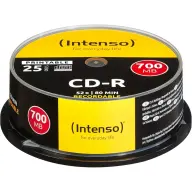 INTENSO CD-R ploča 700MB 52x štampajući 25 kom cilindar 1801124