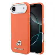 KARL LAGERFELD Karl & Choupette Pin MagSafe tok iPhone Air narancssárga KLHMP17M6PFKCLO