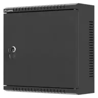 LANBERG 10" fali rack szekrény 2U 340x140x340 mm fémajtós fekete WAT1-3414-00B