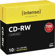 INTENSO CD-RW ploča 700MB 12x tanko slučaj 10 kom 2801622