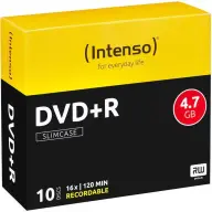 INTENSO DVD+R ploča 4.7GB 16x tanko slučaj 10 kom 4111652