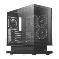 DARKFLASH FLOATRON F1 ATX számítógépház fekete + 6 db ARGB ventilátor