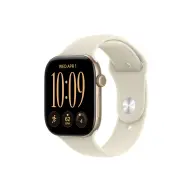 APPLE Watch Series 12 GPS 46mm világosarany alumínium tok homok sportszíj S/M mjen4mp/a