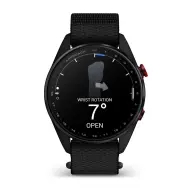 GARMIN Approach S72 47mm karbonszürke/piros DLC Titanium fekete ComfortFit szövet szíjjal (ED XD) 010-04148-02