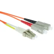 ACT CONNECTIVITY Fiber Optic LC-SC Összekötő Narancssárga 2m RL8502