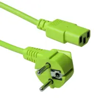 ACT CONNECTIVITY 230V IEC napajalni kabel Zelen 1.2m AK5137