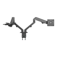 VISION VFM-DAD/4 Dupla asztali monitorkar 17"-27" fekete