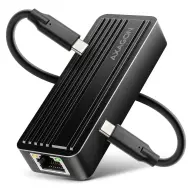 AXAGON ADE-10GR USB-C 3.2 Gen 2 UTP Transformator 10Gbps schwarz