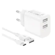 XO CE55 networking charger 12W + USB Type C cable white XO-CE55 TYPE-C