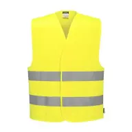 Jól láthatósági jelzőmellény 2 striped XL yellow