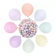 Léggömb 30 cm macaron mixed pastel 15 pcs