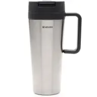 BRABANTIA Make&Take Tumbler drinking cup with straw 1L dark gray 239281