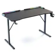 BEWELLO Gamer asztal RGB LED 120 x 60 x 75 cm fekete BMD1128BK