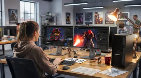 Gyors Lenovo munkaállomás érkezik AMD RYZEN Pro 9000-es processzorral és NVIDIA RTX PRO 6000-es videokártyával