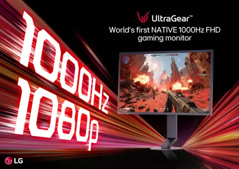 LG stellt den weltweit ersten nativen Full HD-Gamer-Monitor mit 1000 Hz vor