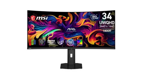 240 Hz-es QD-OLED monitorral jelentkezik az MSI – 34 hüvelykes képátló, RGB-Stripe szubpixelek, 3440 x 1440 pixeles felbontás