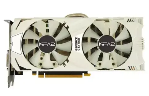 Fehér, gyárilag tuningolt GeForce GTX 960-as a KFA2-től