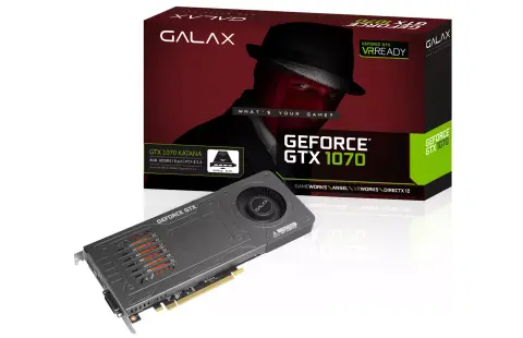 GALAX GeForce GTX 1070 KATANA: egyslotos különlegesség