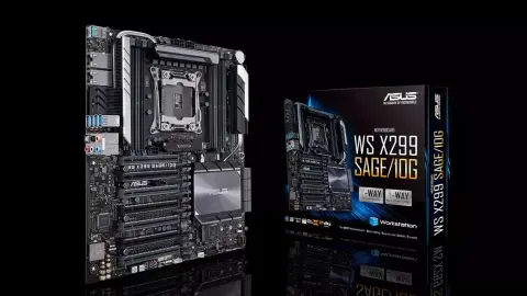 ASUS csúcsalaplap két 10 Gigabites Ethernet porttal