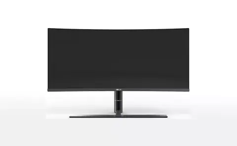 Ívelt kijelzős ASUS monitor Thunderbolt 3-as porttal, profiknak