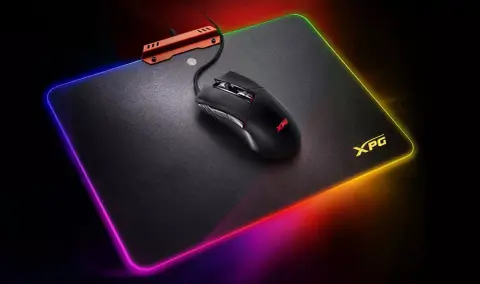 Belépőszintű, RGB-s optikai egér kivilágított leszállópályával az Adata műhelyéből
