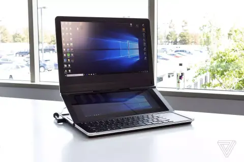 Két kijelzővel és két zsanérral ellátott futurisztikus noteszgépet készített az Intel