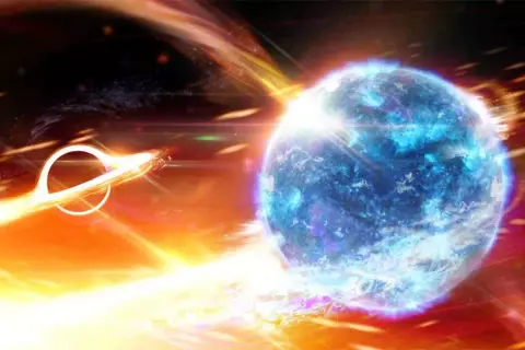 A LIGO először észlelhette egy neutroncsillag és egy fekete lyuk összeolvadását