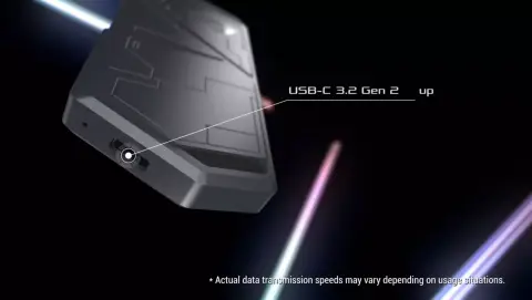 RGB LED alapú világítással ellátott külső SSD ház az ASUS-tól